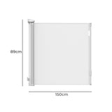 BoPeep Retractable Baby Safety Gates 150cm White 150 cm-2006733052620967938
