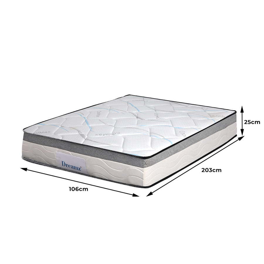 Dreamz Spring Mattress Bed Pocket Tight King Single-2018816909218287618