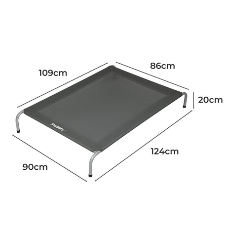 PaWz Elevated Trampoline Pet Bed Dog XL Grey X-Large-2018816731056836610