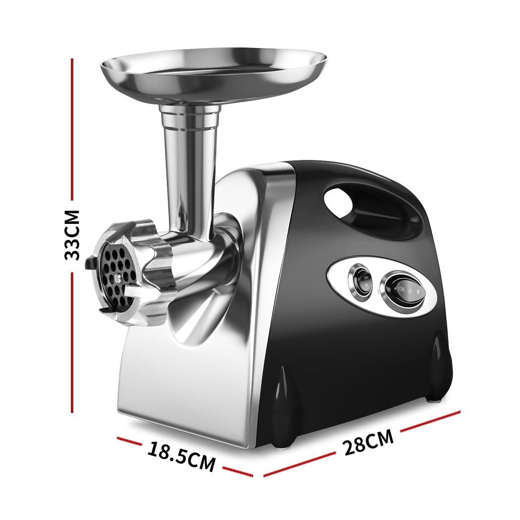800W Electric Meat Grinder Mincer Sausage Black-1954802837678592002