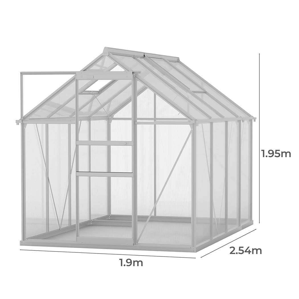 Lambu Greenhouse Aluminium Walk In Green-2006732935851544578