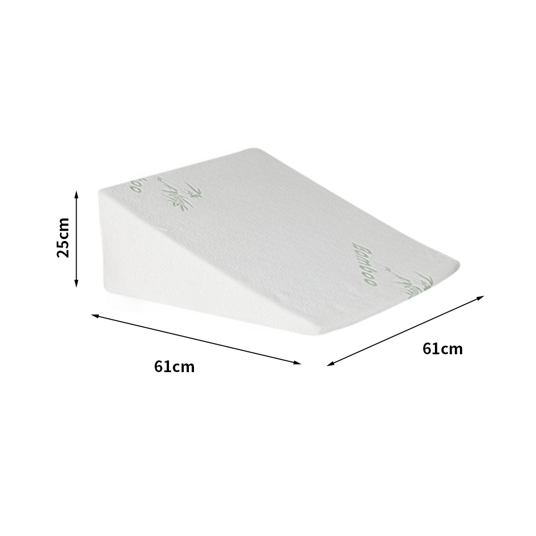 DreamZ Bedding Wedge Pillow Memory Foam White 25-2006733151006756866