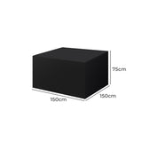 Marlow Outdoor Furniture Cover Garden Black Barrier - Front View