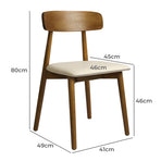 Levede 2x Dining Chairs Kitchen Chair Walnut-2006733277817344002
