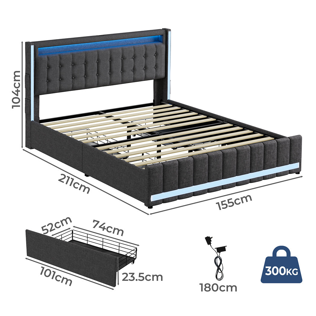 Levede Queen Bed Frame-2006732863306862594
