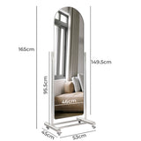 Yezi 165CM Movable Arch Full Length Mirror - Front View