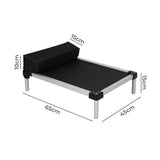 PaWz Pet Trampoline Aluminium Frame M Black Medium - Front View
