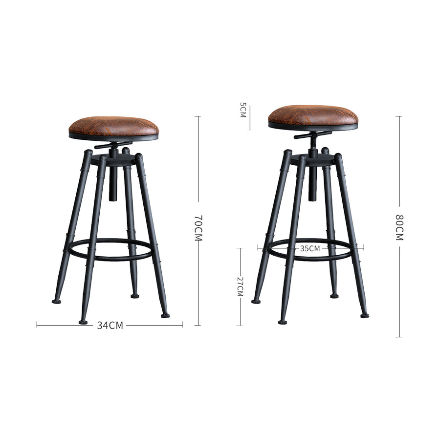 Levede 4x Bar Stools Industrial Kitchen-2018816924095483906