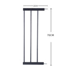 Levede Baby Safety Gate Adjustable Pet Black 20cm Extension-2006733311191420930