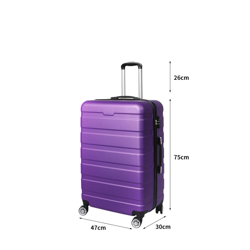 Slimbridge 28" Luggage Case Suitcase Purple 28 inch-2006733065992409090