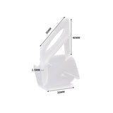 1000x 1.5MM Tile Leveling System Clips - Front View