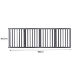 Wooden Pet Gate Dog Fence Retractable Grey 600x 3MM-2006732963861106690