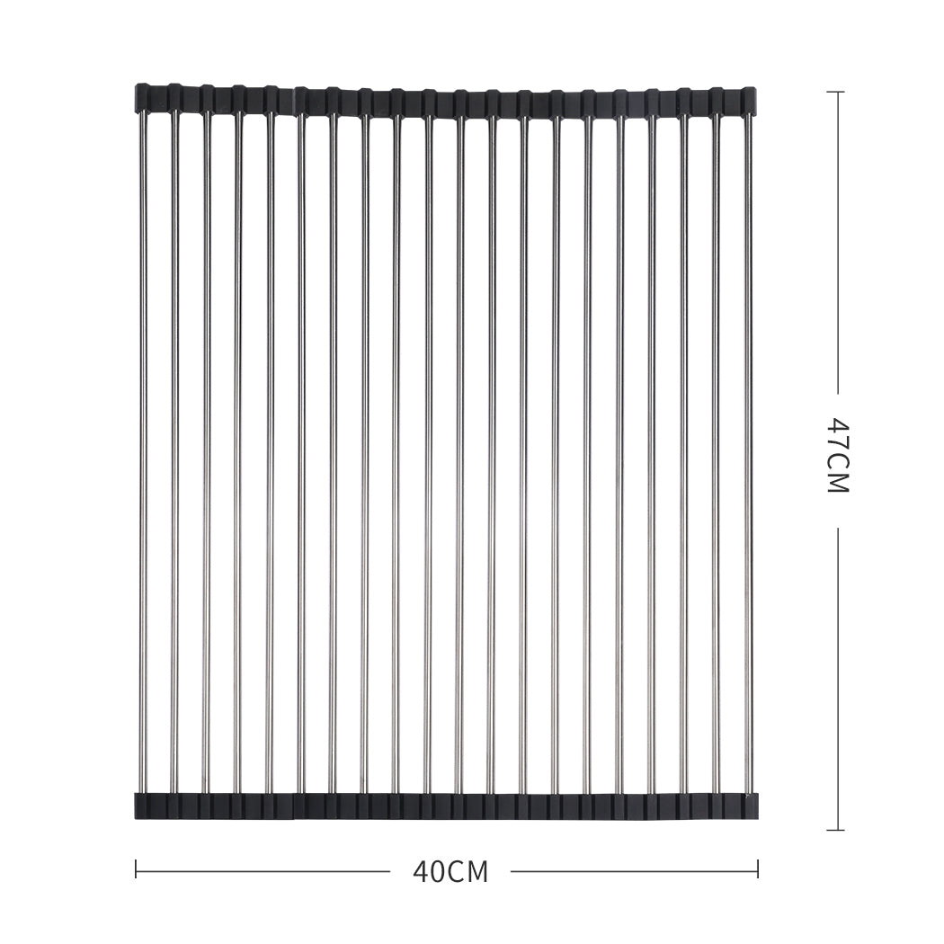 TOQUE Stainless Steel Dish Drying Rack-2006733058392330242