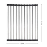 TOQUE Stainless Steel Dish Drying Rack - Front View
