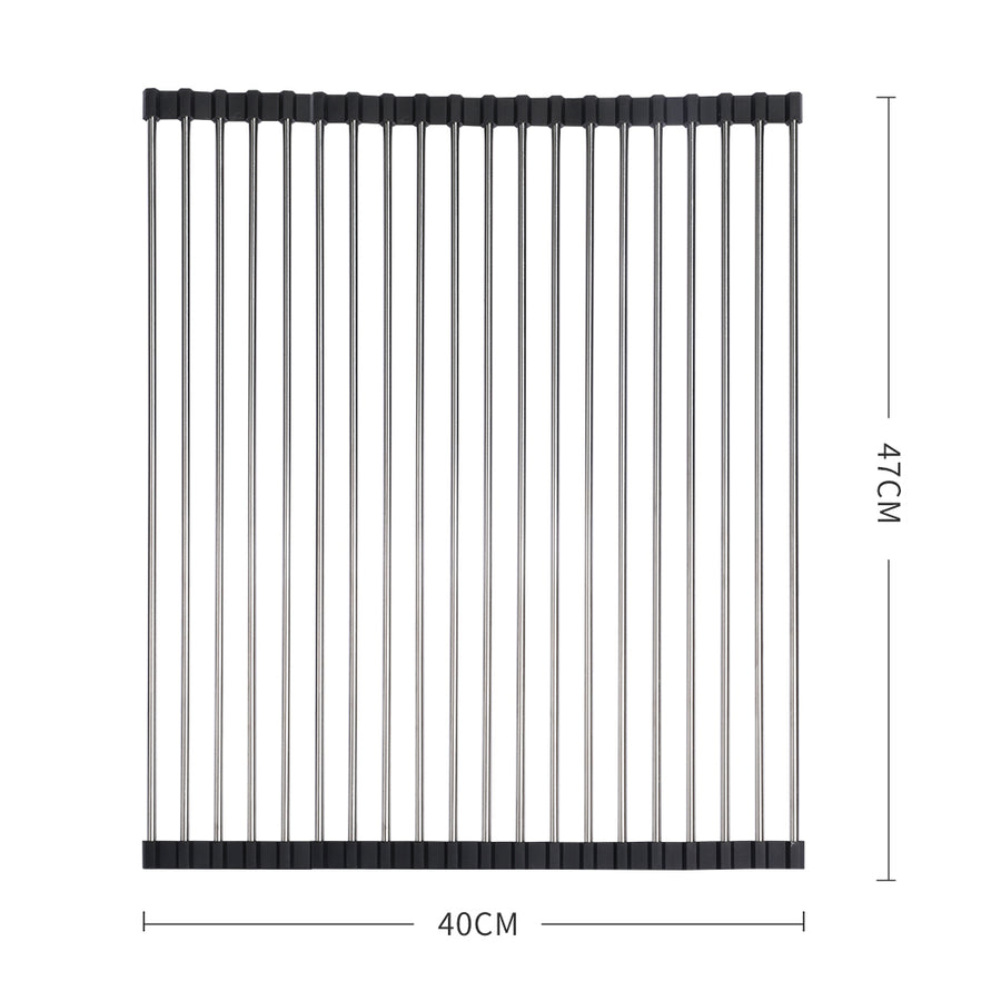 TOQUE Stainless Steel Dish Drying Rack-2006733058392330242