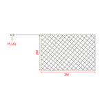 320LED Fairy Lights Net Mesh Curtain Warm white-2018816712513818626