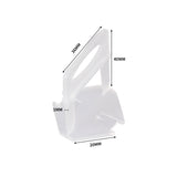 2000x 1MM Tile Leveling System Clips - Front View