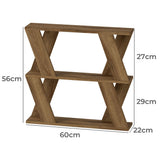 Levede Slim Side Table Storage Compact Coffee Table - Front View