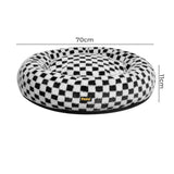 Pawz Circular Plush Dog Cosy Bed Calming Pet Plush Bed - Front View