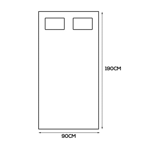 Dreamz Bamboo Pillowtop Mattress Topper Single-2006733099244851202
