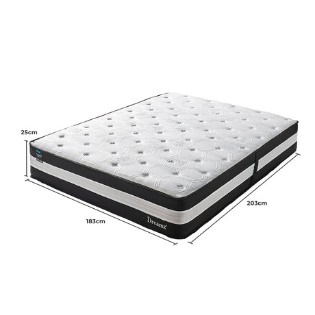 Dreamz King Cooling Mattress 5 Zone 25cm-2006733095474171906