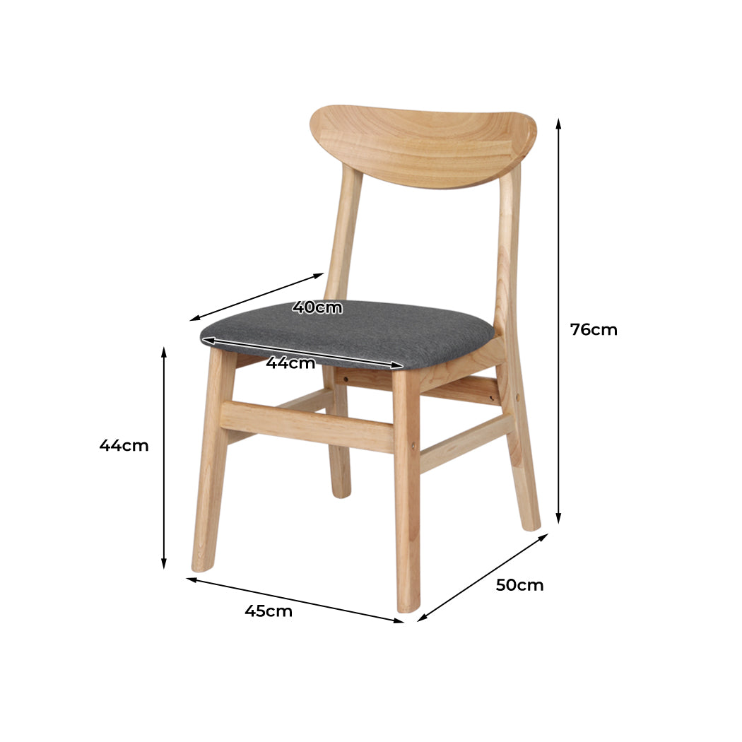 Levede 8xDining Chairs Kitchen Chair Nature-2006732724836110338