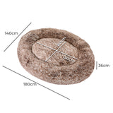 PaWz Replacement Pet Bed Cover Zipper Brown Cover-2006732987957383170