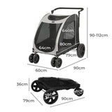 PaWz Pet Dog Stroller Pram Carrier Cat-2006733032324730882