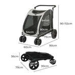 PaWz Pet Dog Stroller Pram Carrier Cat-2006733032324730882