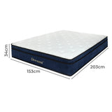 Dreamz 7 Zone Pocket Spring Mattress Medium Firm Queen-2018816908865966082