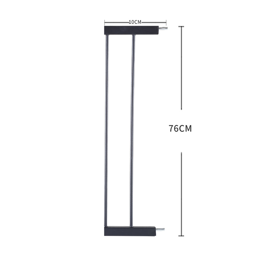 Levede Baby Safety Gate Adjustable Pet Black 10cm Extension-2006733310868459522