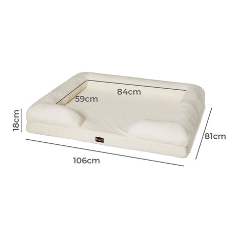 PaWz Memory Foam Pet Sofa Bed-1954802346647228418