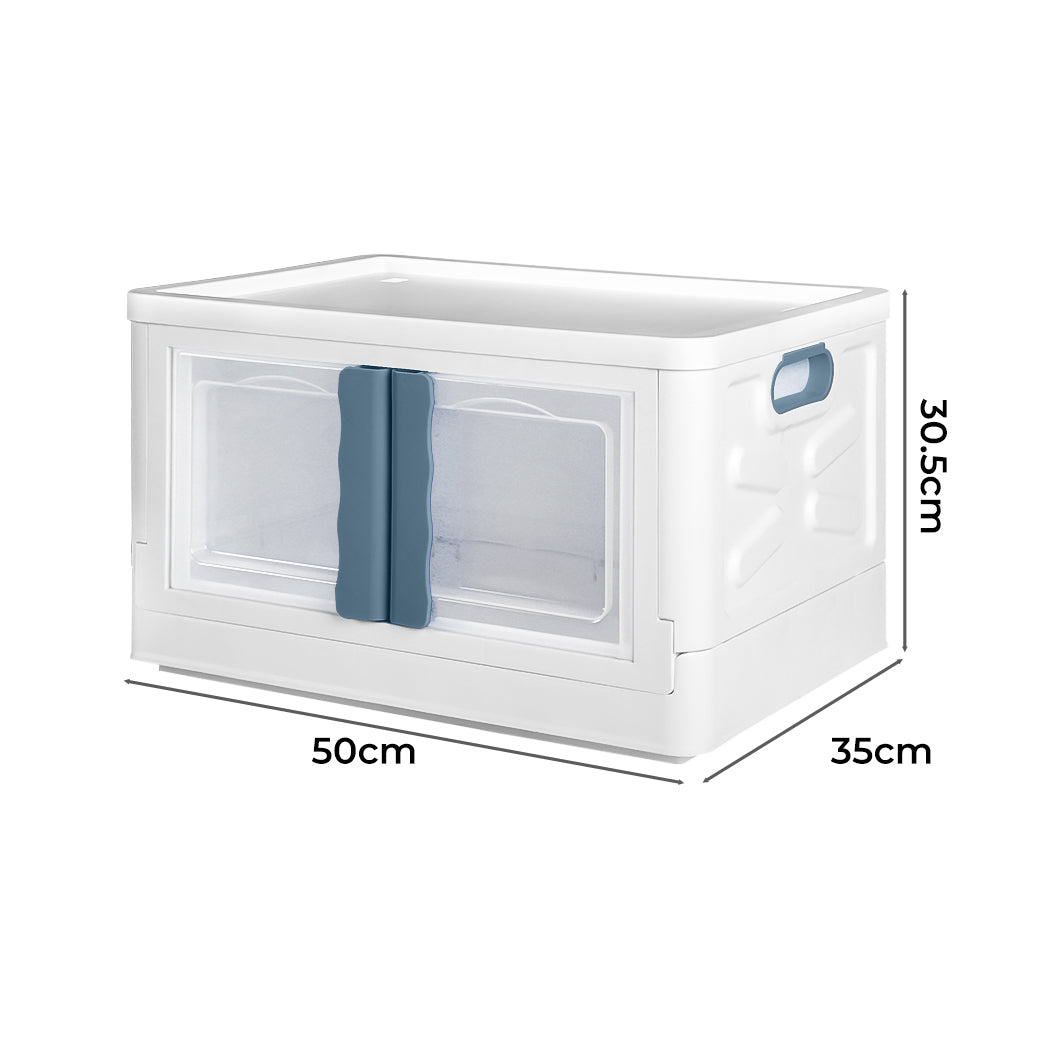 Storage Box Stackable Container 45L Blue-2018816688564342786