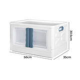 Storage Box Stackable Container 45L Blue-2018816688564342786