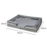 PaWz Memory Foam Pet Sofa Bed Cushion XXL XX-Large - Front View