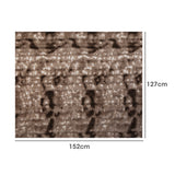 Dreamz Luxury Tie-dyed Blanket Brown 127cm x 152cm - Front View