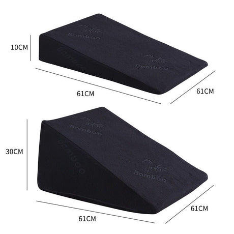 Cool Gel Memory Foam Bed Wedge Pillow With Cover-2006732867476000770