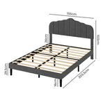 Levede Bed Frame Upholstered Platform Mattress Base Queen-2011971107007107074