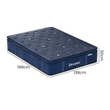 DreamZ Spring Mattress Euro Top All Sizes 30CM - Front View