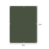 Polyester Canvas Tarp Tarpaulin Sun 4x3 Meter-2006732939739664386