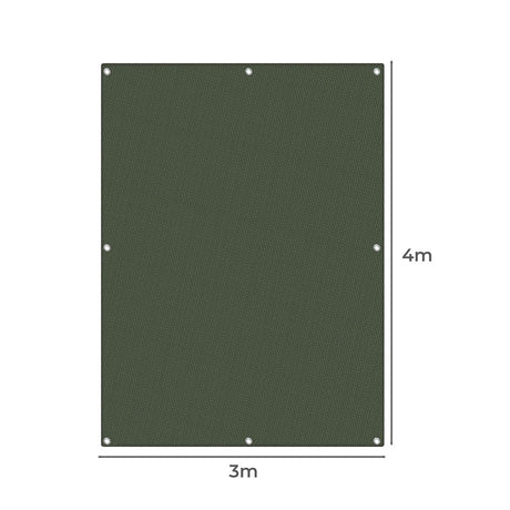 Polyester Canvas Tarp Tarpaulin Sun 4x3 Meter-2006732939739664386