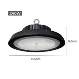 EMITTO UFO LED High Bay Lights 240W - Front View