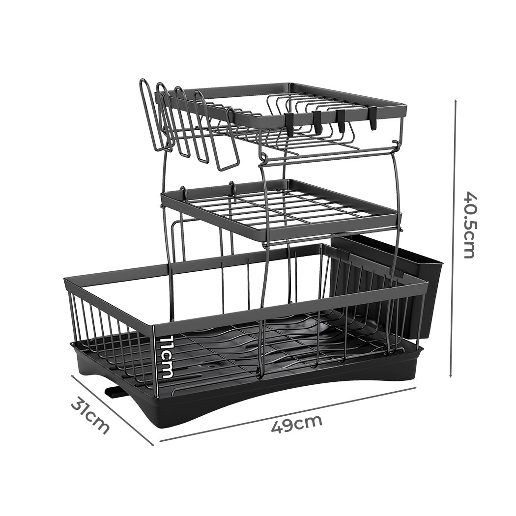 Toque Dish Drying Rack Plate Drainer Cup Holder-1954802487785558018