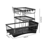 Toque Dish Drying Rack Plate Drainer Cup Holder - Front View