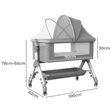 Bopeep Baby Cot Bed Crib Portable Bassinet-2018816875202482178