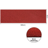 Marlow Extra Large Floor Rug Outdoor 90cm x 305cm Red - Front View