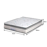 Dreamz Spring Mattress Bed Pocket Tight Single - Front View