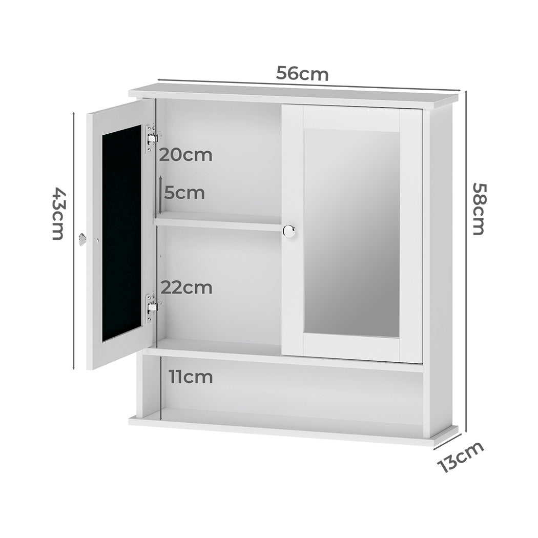 Levede Bathroom Mirror Cabinet Storage Cupboard Shelf-2011971103945265154
