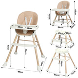 Bopeep 6-In-1 Baby High Chair - Front View