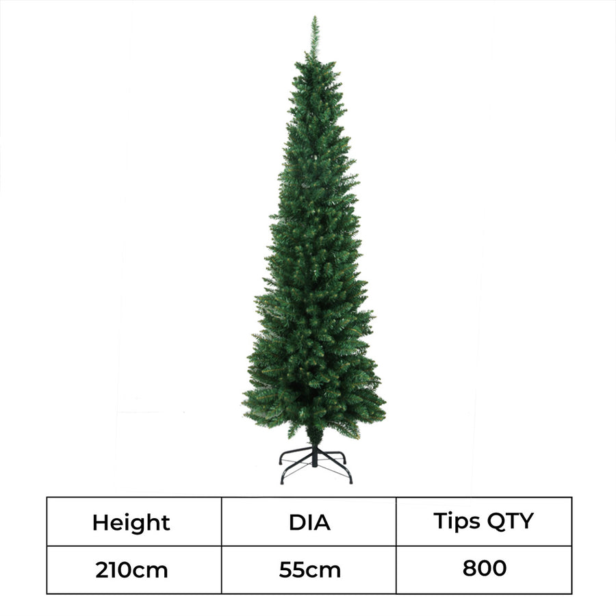Santaco 2.1M 800Tips Pencil Christmas Tree-2018816798442524674